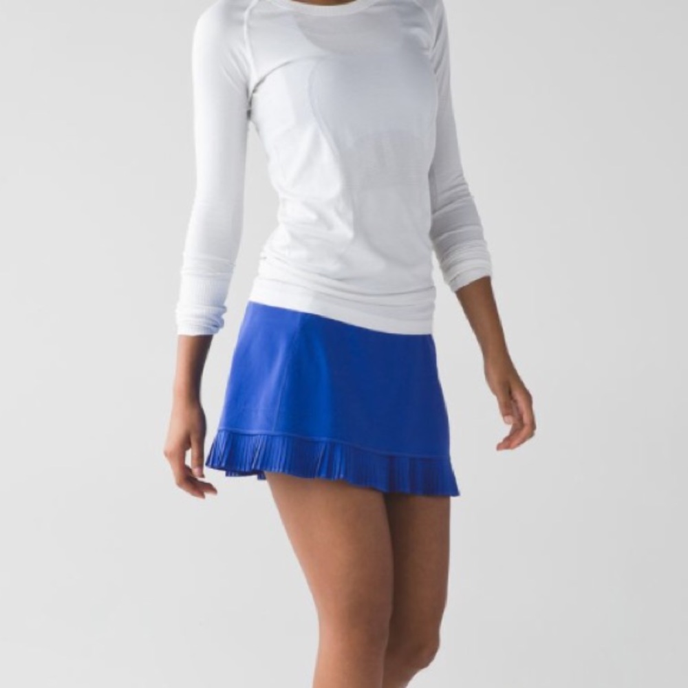 Lululemon City Sky Run Royal Blue Skirt Size 10